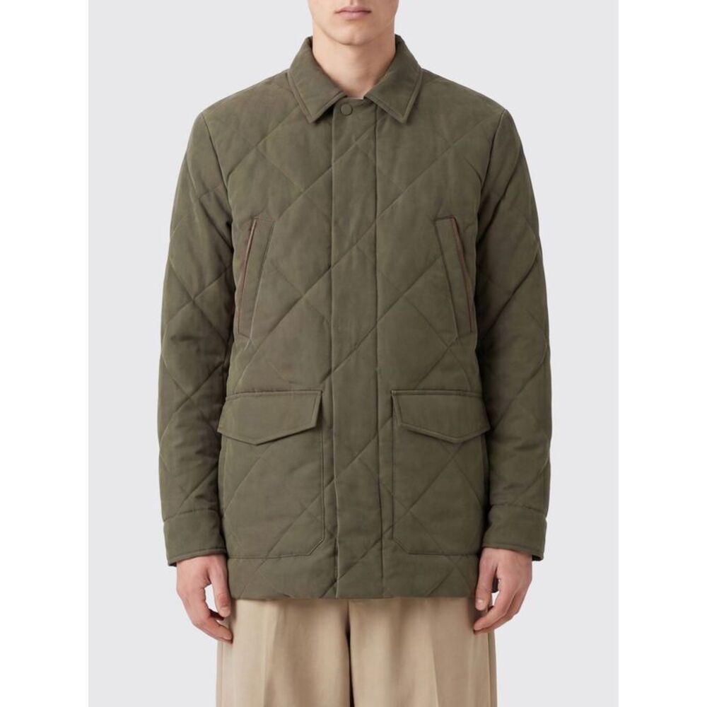 Canali Jacket Men Olive